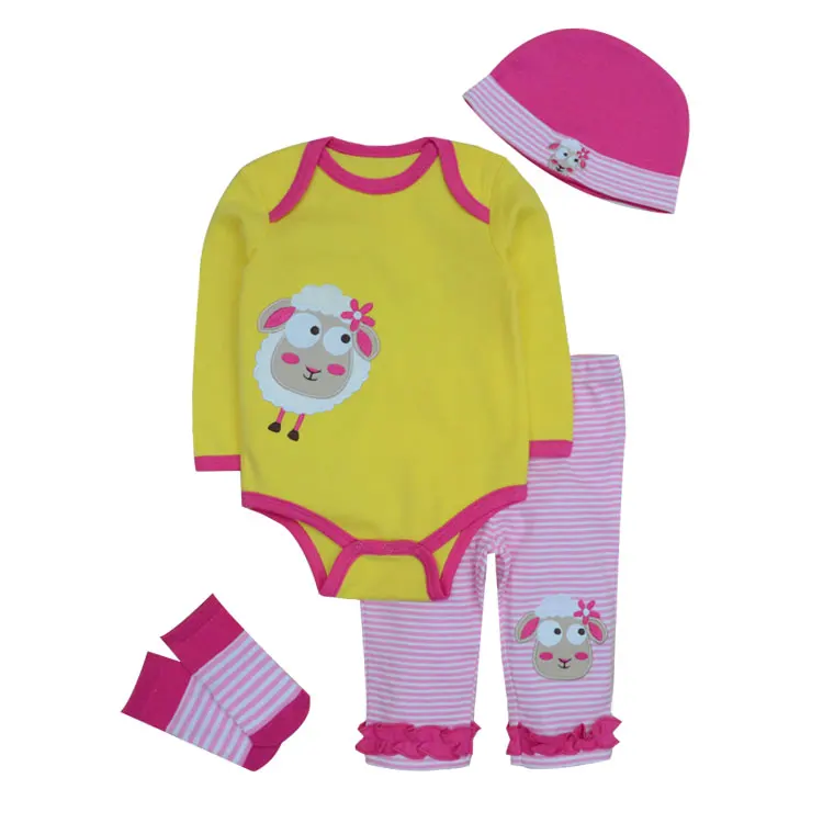 Kiddiezoom/одежда для малышей комбинезон с длинными рукавами + брюки шапка носки