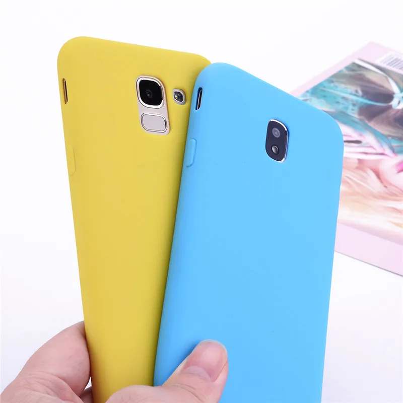 Цвет матовый чехол для samsung Galaxy A10 A20 A30 A40 A50 J3 J5 J7 J1 A6 A8 A7 J6 J4 Plus J2 A40 A50 силиконовый чехол