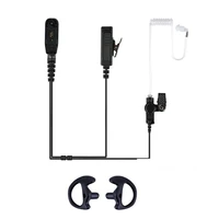 acoustic air tube ppt mic earpiece headset for motorola apx4000 apx6000 apx7000 apx 8000 xpr6350 xpr6550 radio walkie talkie