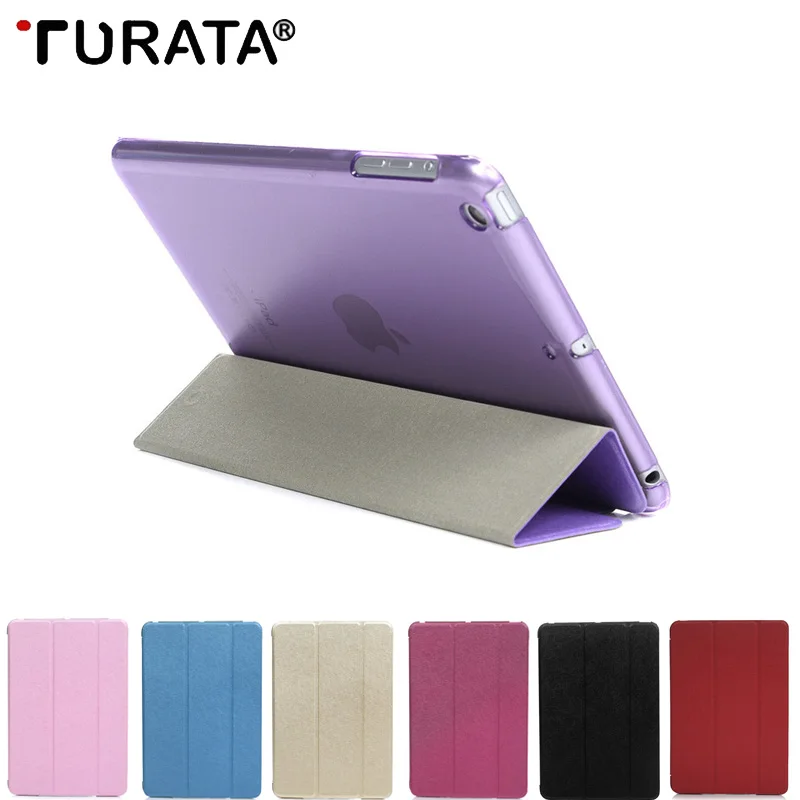Turata Магнитный Тонкий шелковый кожаный чехол для ipad 2017/Air 2 9 7 &quotкристально