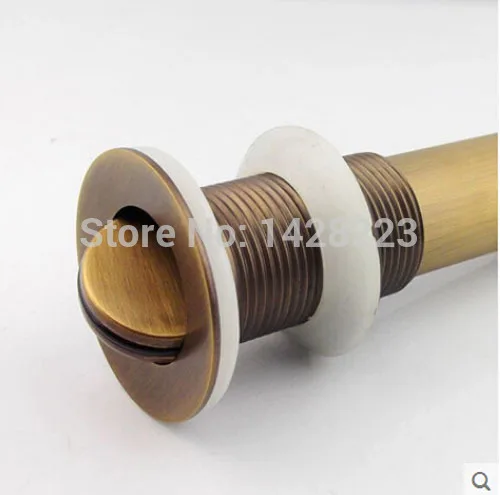 Бесплатная доставка Античная Латунь Золотой бассейна Pop Up Дрейн латунь Ванная