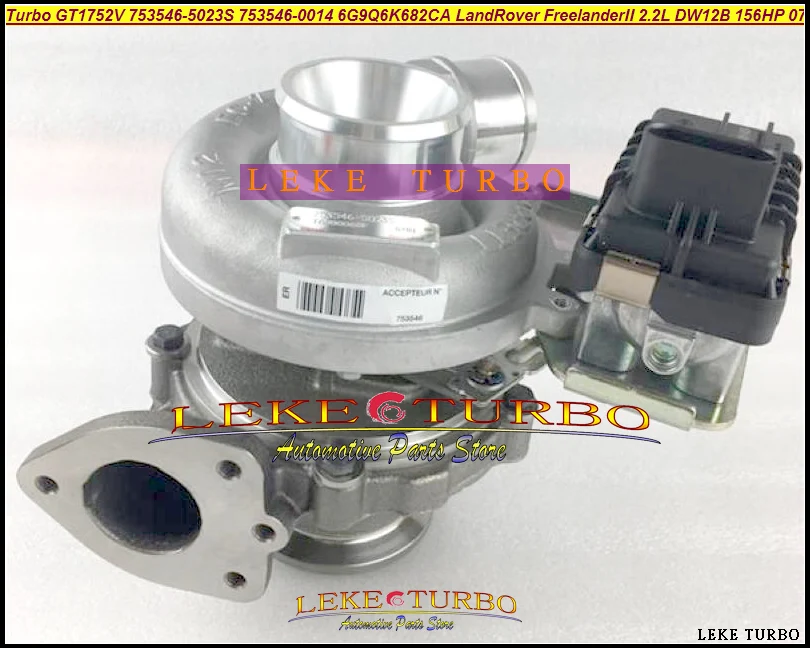 Новый оригинальный турбо GT1752V 753546 5023S 0014 6G9Q6K682CA для Land Rover Freelander II 2.2L DW12B PSA 2007