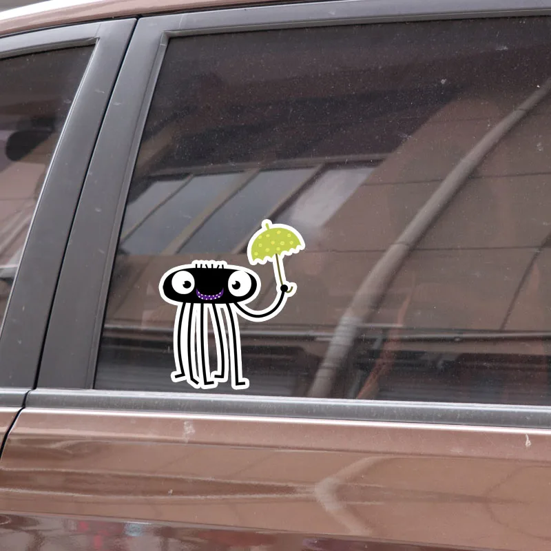 YJZT 12 2*14 3 см паук носил зонтик Декор Автомобильные наклейки индивидуальные