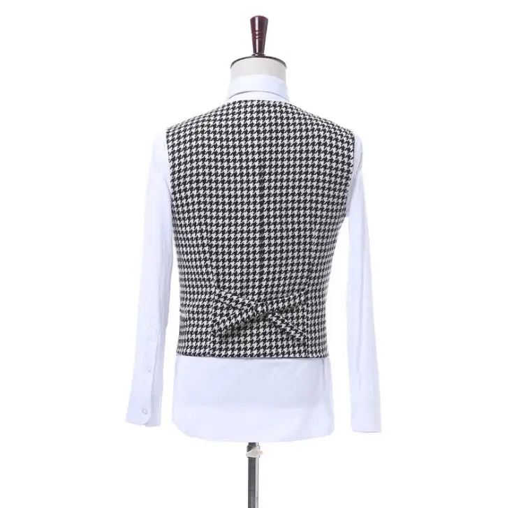 FOLOBE/белые и черные свадебные костюмы с воротником Мужской костюм Homme Mariage Masculino Terno