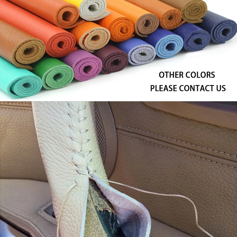 

1pc Cow Leather Car Interior Door Handle/Ceiling Safe Handle Protective Cover Trim For Land Rover Discovery Sport 2016 2017 2018