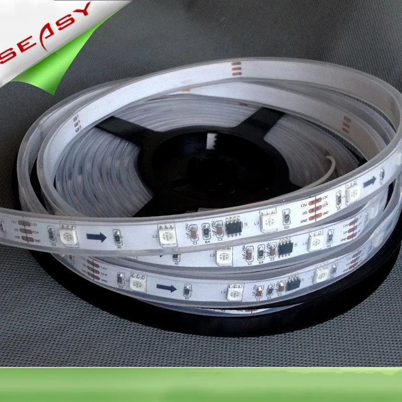 WS2811 DC12V 48 светодиодов/м Мечта Волшебная цветная светодиодная лента 5050 RGB полоса