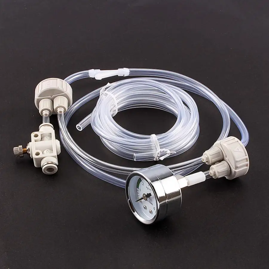 1 компл. Белый CO2 контроль DIY аквариума посаженный CO2 система Pro трубка клапан Guage бутылка комплект регулировки воды завод
