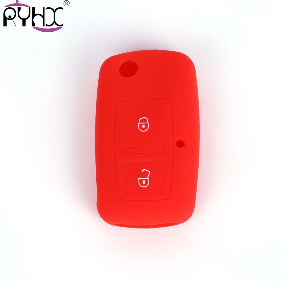 RYHX For Skoda Octavia SEAT 2017 Rapid Passat B6 B5 B8 POLO Superb Yeti Golf 7 Tiguan silicone car key eco-friendly flip covers |