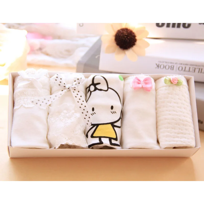 Нижнее белье для девушек 5 цветов кружевные хлопковые трусики ярких с низкой