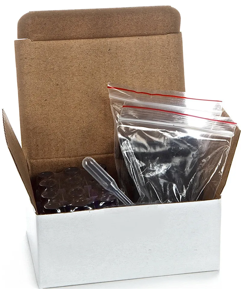 24 шт. х 3 мл флакон пустые стеклянные бутылки со стальным роликом маленький