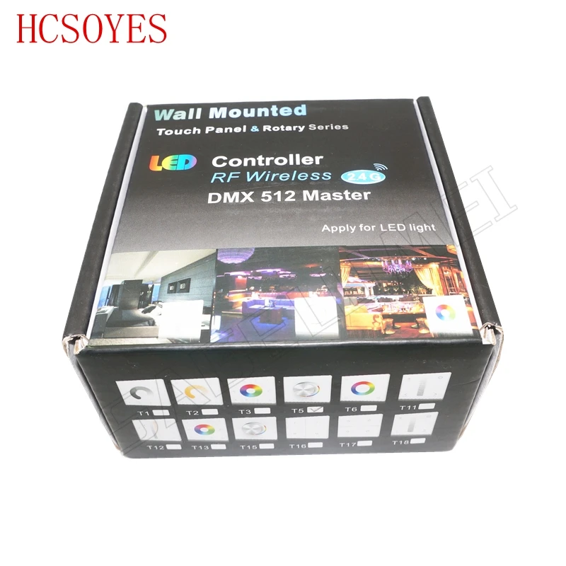 DC5V-24V RGB+CCT PWM controller RF Remote Knob panel 4A*3CH RGB CCT rotate with Wall mounted for dimmer led strip | Освещение