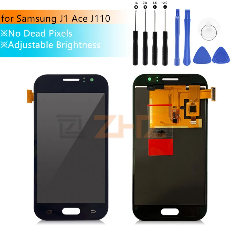 

Adjust Brightness TFT LCD For Samsung Galaxy J1 Ace J110 SM-J110F J110H LCD Display Touch Screen Digitizer Assembly Replacement