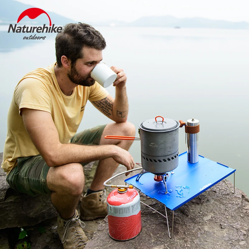 Портативный Складной Стол Naturehike NH17Z001 L с алюминиевой столешницей для кемпинга на