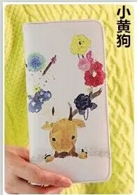 Джентльмен Забавный Печатный женский кошелек медведь кошка Желая бутылка Жираф синий кит животный узор Длинный кошелек красивая женская сумка - Цвет: 8