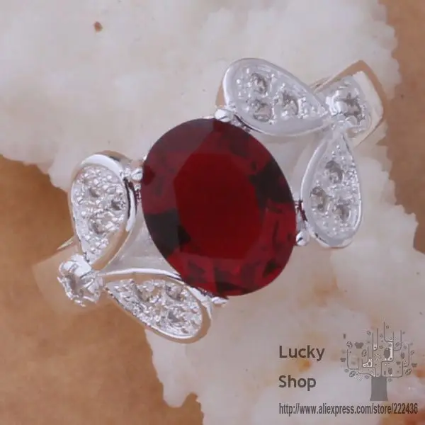 Кольцо AR424 из серебра 925 пробы, модные украшения из серебра 925 пробы, особый темно-красный камень/byxakqea fwpaonwa