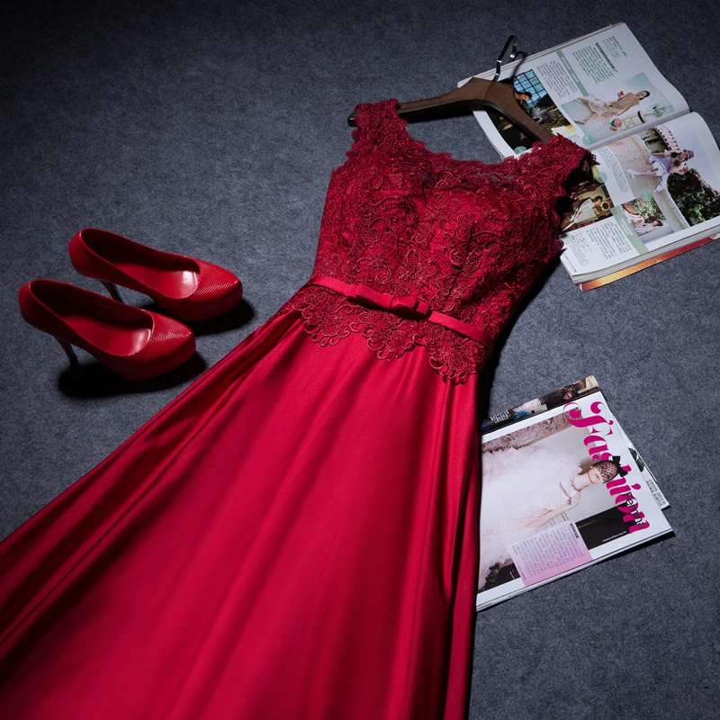 Vestido de festa longo кружевные фиолетовые Выпускные платья элегантные трапециевидные Длинные вечерние платья
