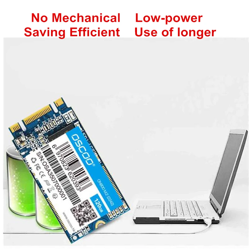 OSCOO внутренний SSD SATA3 M.2/NGFF 2242 60 ГБ 120 240 480 Внутренний твердотельный накопитель для