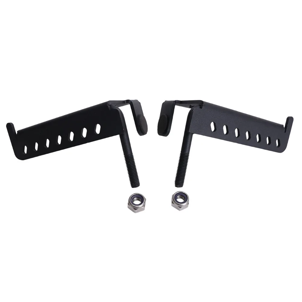 

Black Steel Foot Pegs Pedal For Jeep Wrangler JK 2007-2016 Doorless Models Footpegs CE028
