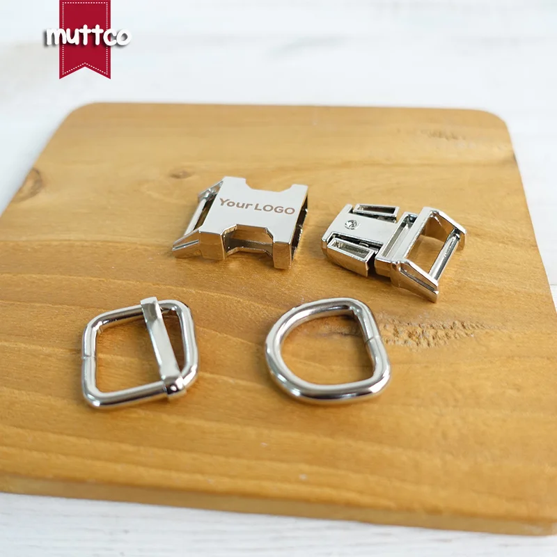 20 компл./лот (металлическая пряжка + Регулируемая кольцо D/набор) DIY собачьи