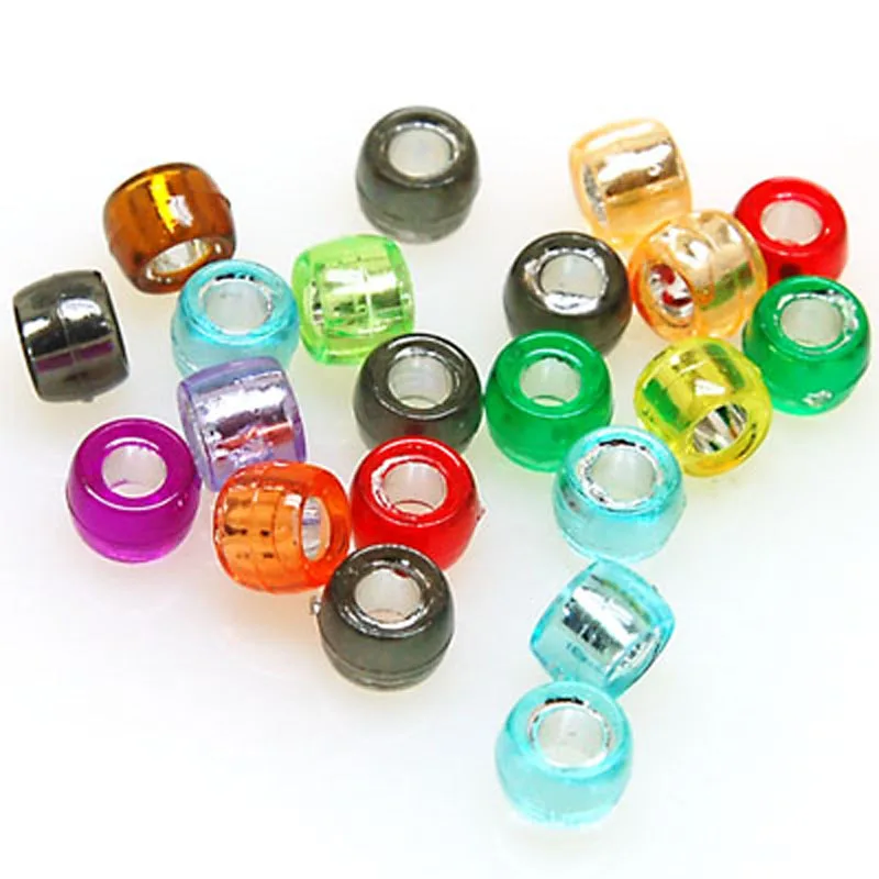 

Beads,loose beads,6mm silver foiled Plastic Beads, mixed color , sold of 2950pcs (Min Order $20)