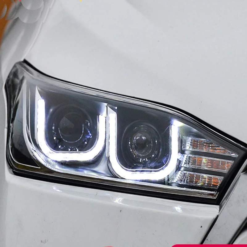 KOWELL автомобильный Стайлинг для Toyota Yaris фары- Yaris светодиодный фары DRL Биксеноновые линзы Высокий Низкий Луч парковки туман