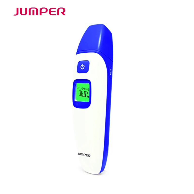 JPD-FR408 Blue Цифровой медицинский инфракрасный термометр для детей, детей и взрослых с индикатором температуры CE FDA - Цвет: JPD-FR408 Blue