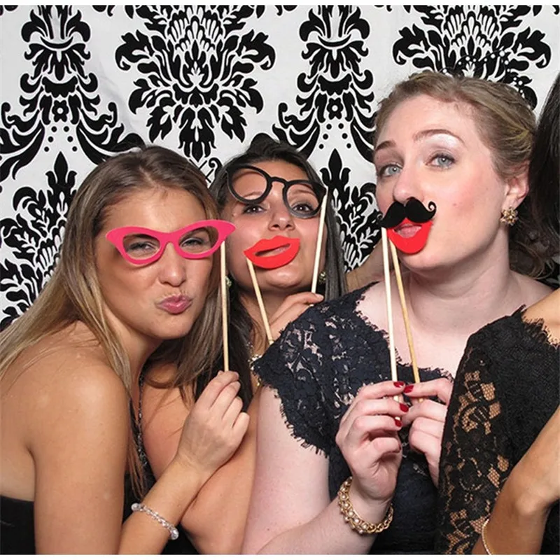 Послушание 48 шт. Забавный Рождество Лето фото стенд реквизит палочка день