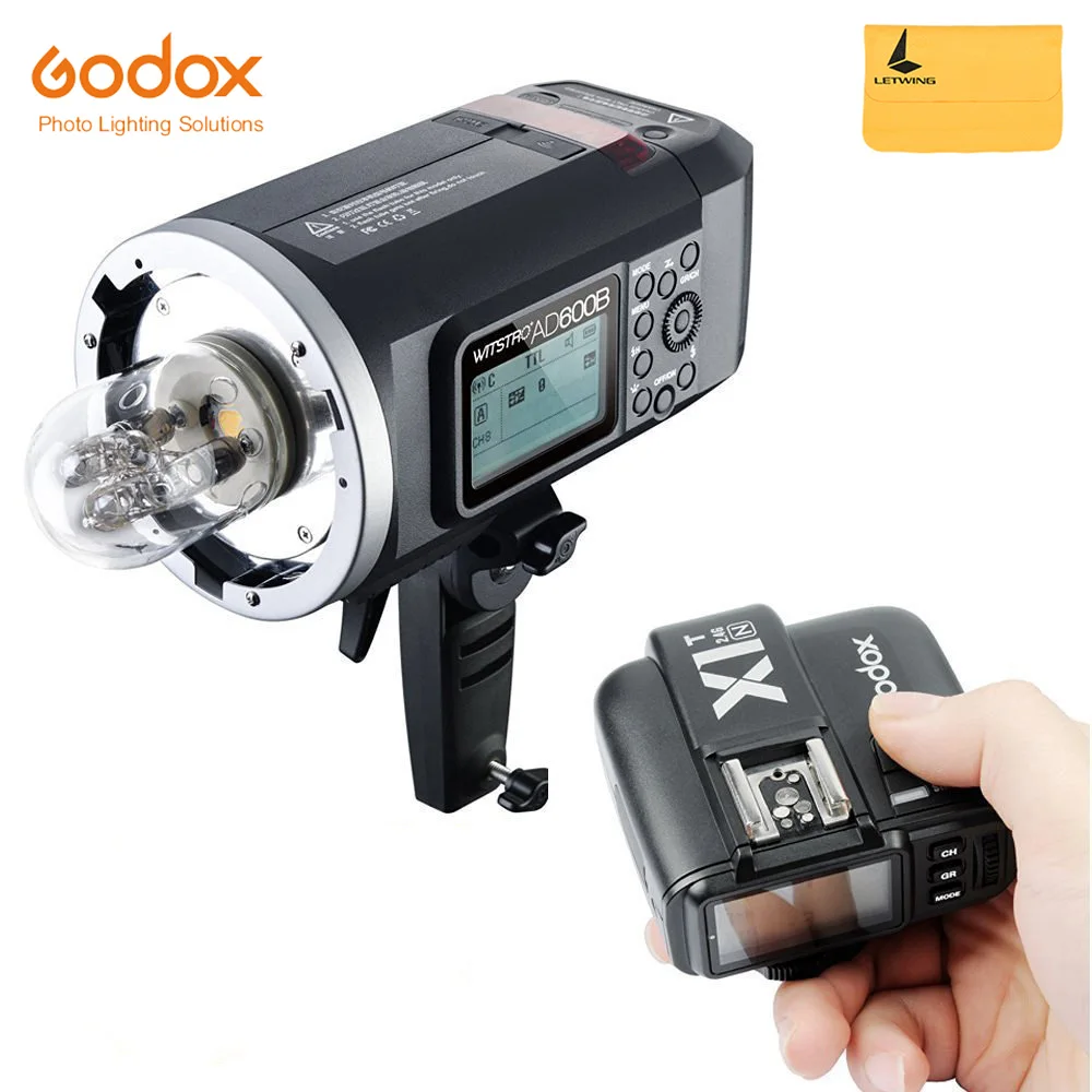 Godox AD600B студия TTL вспышка Bowen крепление GN87 600W HSS 1/8000s 2 4G Беспроводная с литиевой