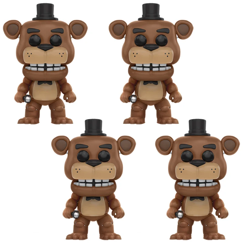 4 шт./компл. Five Nights At Freddy's» «пять ночей у Фредди» игре Five Nights At Freddy's Бонни и Чика Фокси» из мультфильма для мальчика, игрушки FNAF ПВХ 5 Fazbear кукольный фигурку модель куклы - Цвет: 4PCS