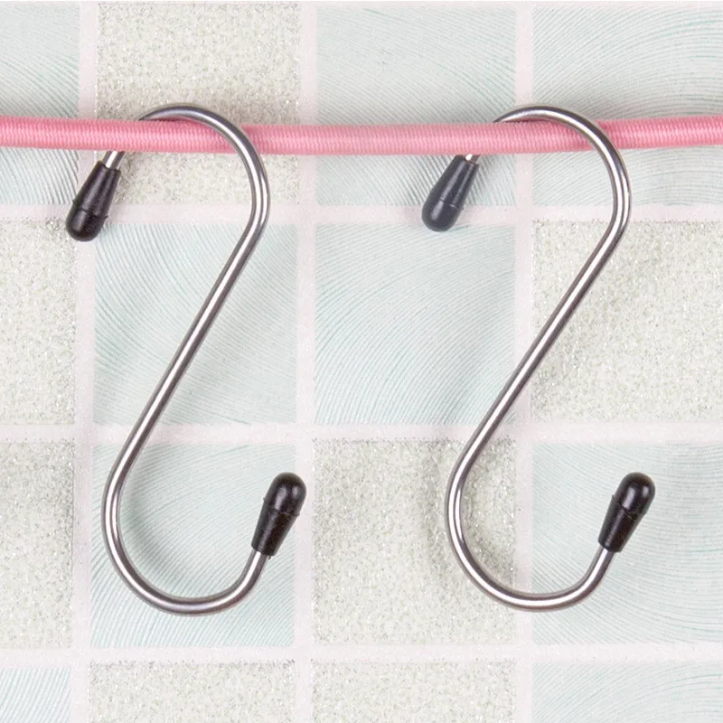 4 шт. застежка из нержавеющей стали S образные крючки для одежды|stainless steel hanger|cloth