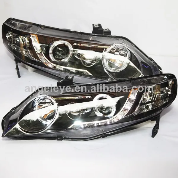 Светодиодный ная фара ангельские глазки для HONDA Civic 2006 2011 года|led angel eyes|led angeleyes |