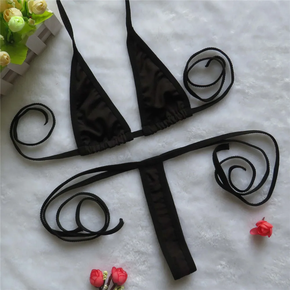 

micro bikini 2020 Sexy Sling triangle Edge Mini Thong girl Beach Sunbathing spa swimwear women swimsuit biquini bikinis monokini
