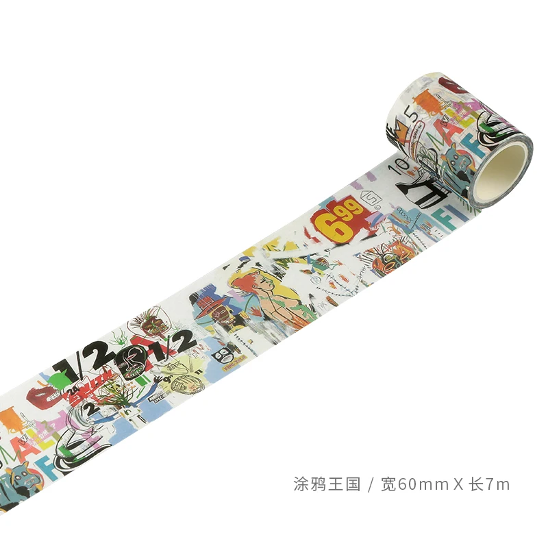 

60mm Vintage Doodle Kingdom graffiti art Picture Decoration Planner washi tape DIY Diary album Scrapbooking masking tape escolar