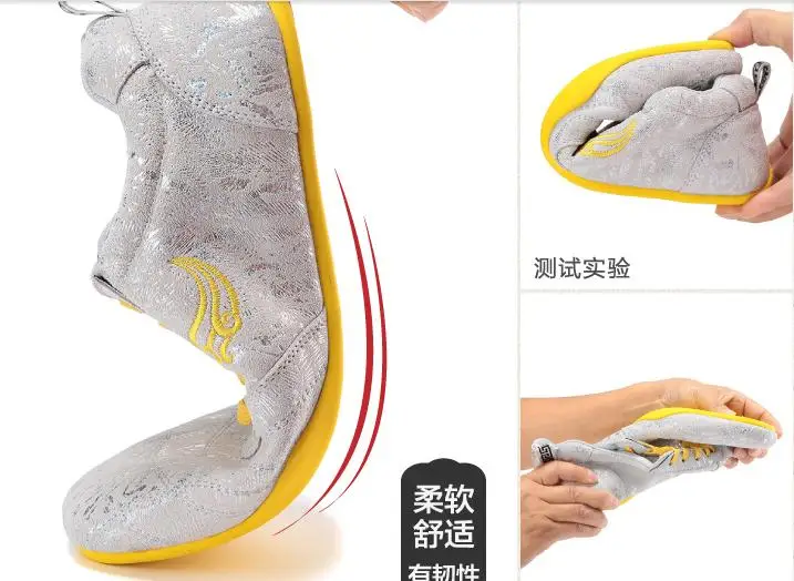 Спортивная обувь унисекс 5olor из воловьей кожи для детей и взрослых wushu kung fu taiji Тай