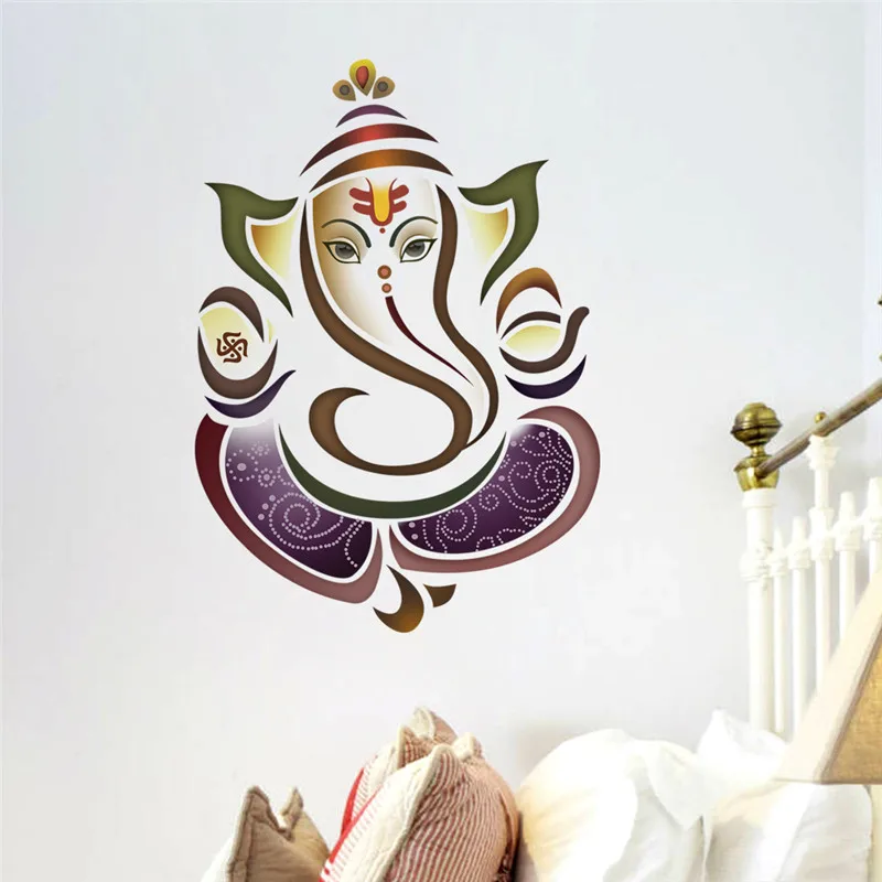 Настенные стикеры Ganesh Elephant Yoga Studio наклейки домашний декор ПВХ стикер украшение