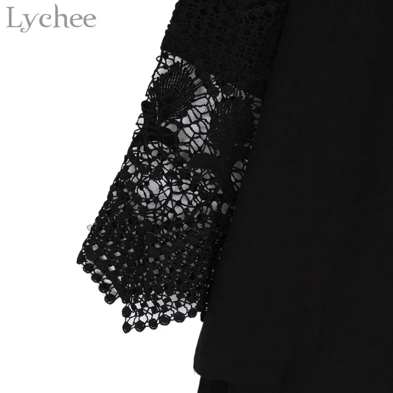 Весенне летняя сексуальная женская футболка Lychee Повседневная Свободная с