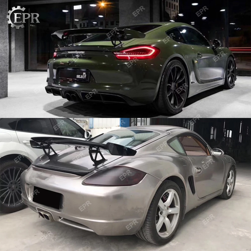 Карбоновая губа для Porsche 2016 и новее Boxster 718 Cayman 982 GT4 Тип углеродного волокна GT
