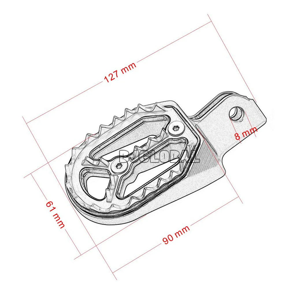 Алюминиевые колышки для ножек мотоцикла Bjmoto CNC CRF230F CRF230 F 2005 2015 Honda L CRF230L 2003 2009|motorcycle