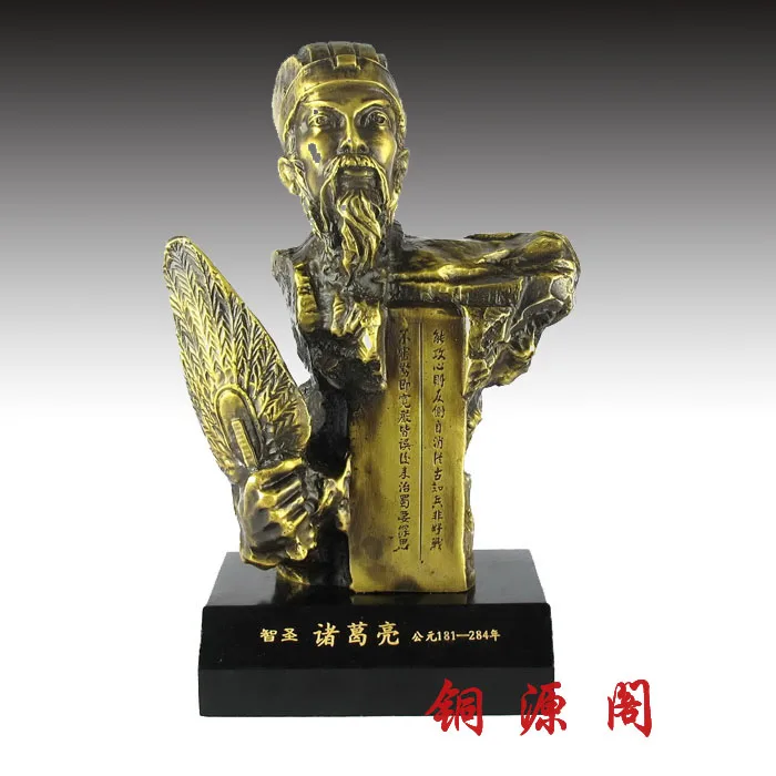 Ge Kongming Чжу Geliang медь источник медные украшения Чжугэ Ци Zhihui бронзовые ремесел Фэн