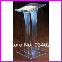 stylish durable free shipping contemporary acrylic lectern church pulpit