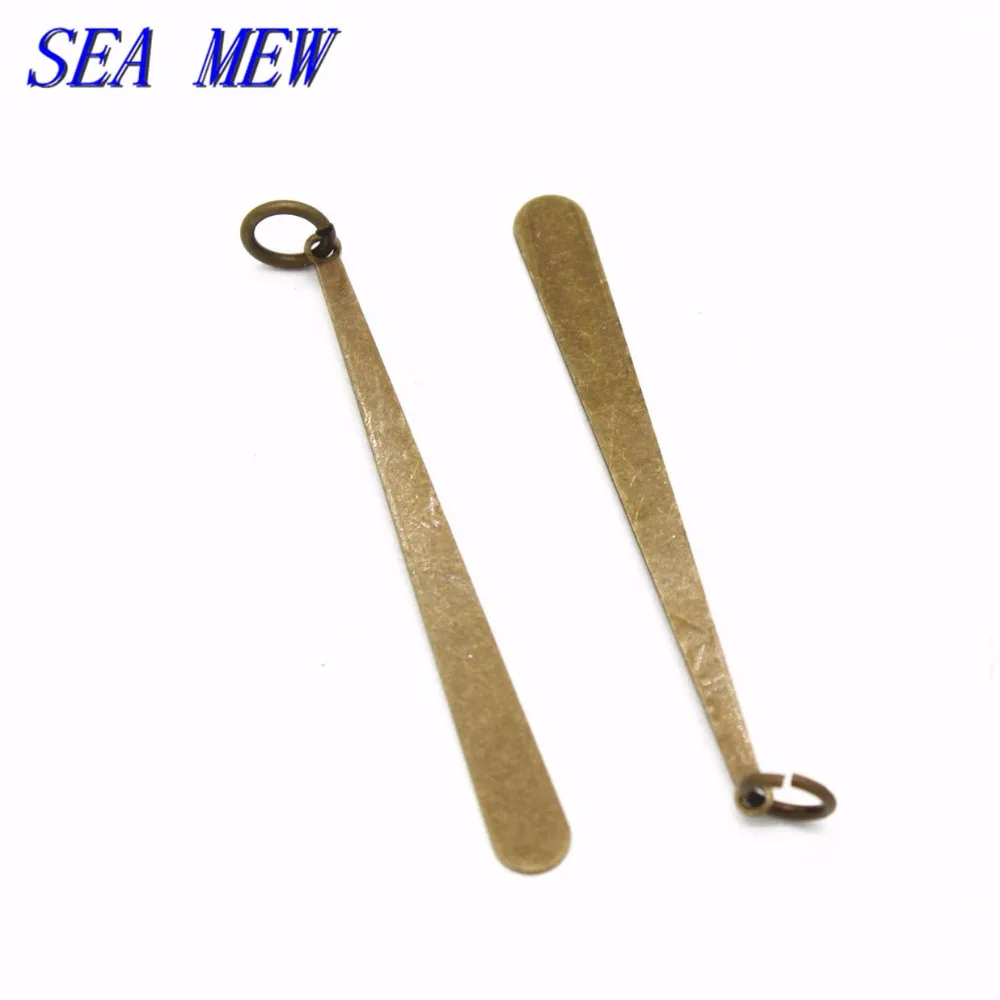 SEA MEW 38*4 мм Медь Шарм 4 цвета покрытием капли воды кулон инструменты для наращивания волос для изготовления ювелирных изделий 200 шт
