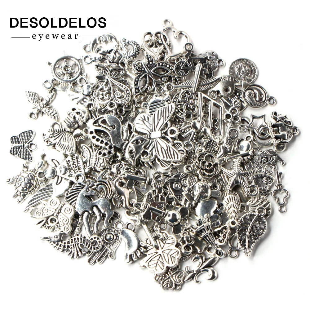 100 шт./упак. DIY браслет кулон ювелирные изделия аксессуары тибетское серебро
