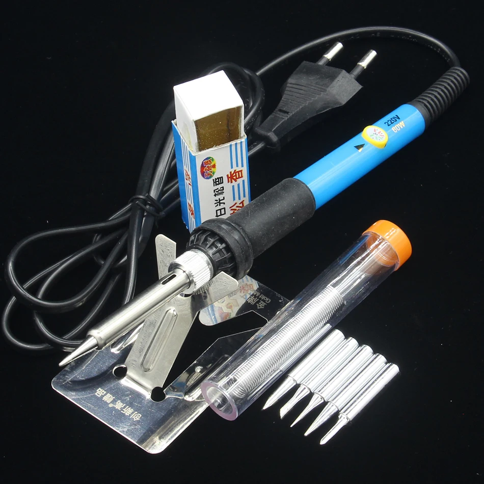 60 Вт Φ набор паяльных станций бытовая сварочная ручка регулируемый