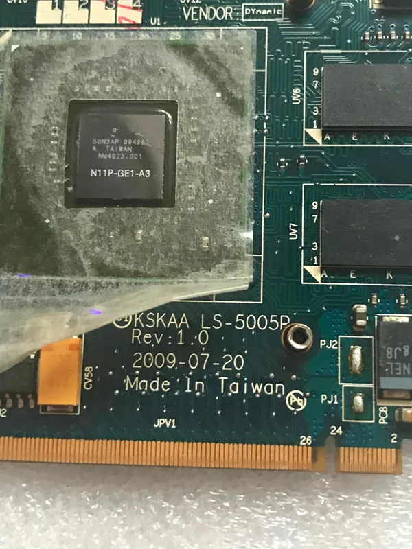 Видеокарта GT330M GT 330M для ноутбука TOSHIBA A500 L550 1G KSKAA 2 MXM DDR3 VGA видеокарта L550|Платы