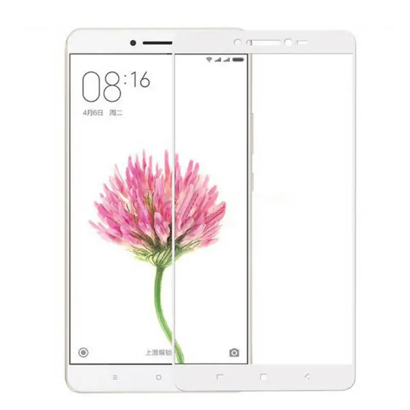 2 шт. закаленное Стекло Xiaomi Mi MAX Экран протектор для Xiaomi Mi Max Pro Prime 6,44 дюймов Экран Full Cover - Цвет: White