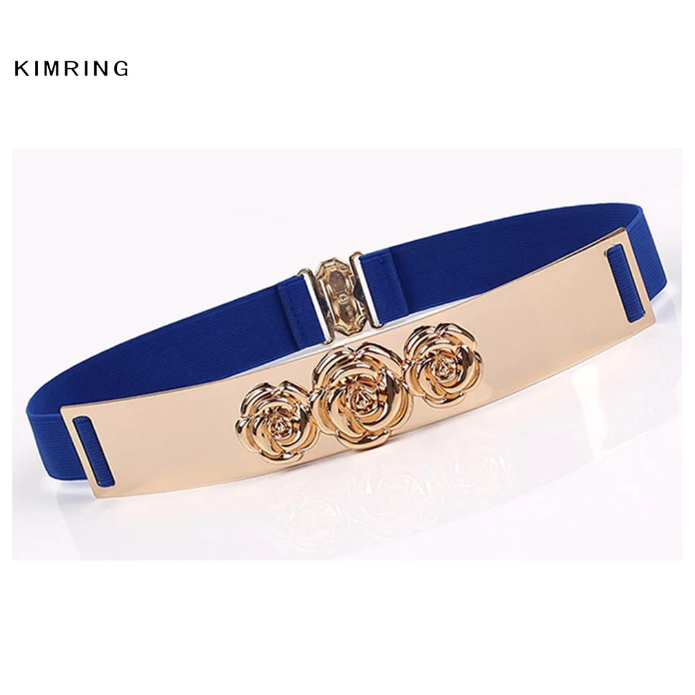 Винтажный пояс Kimring для женщин модный розовый металлический корсет под грудью на