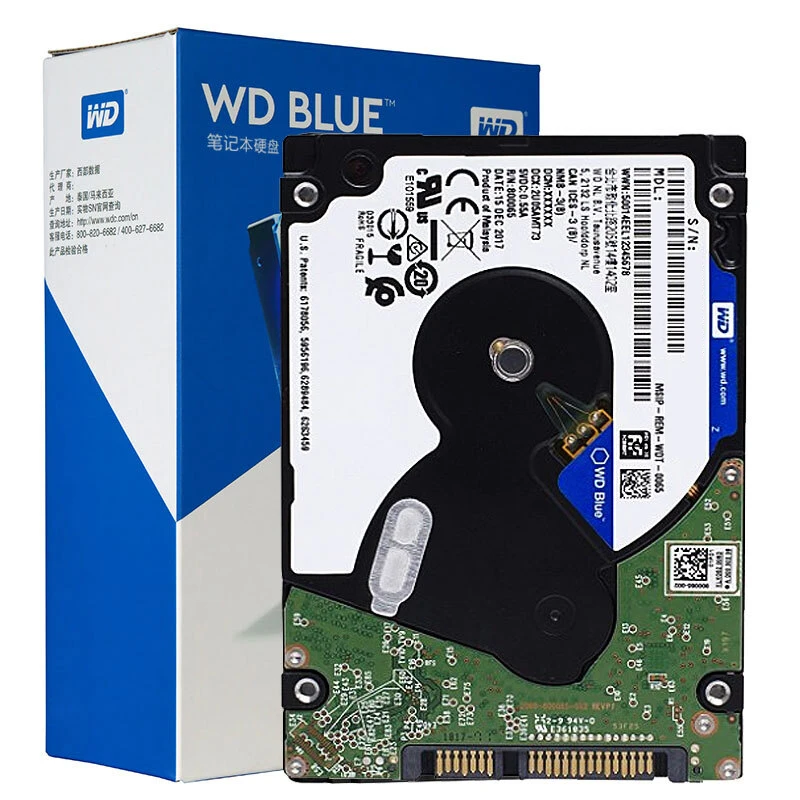 Мобильный жесткий диск Western Digital WD Blue 4 ТБ 15 мм 5400 об/мин SATA 6 8 Мб кэш памяти 2 5 дюйма