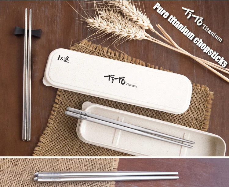 TiTo pure titanium палочки для еды, походная посуда для кемпинга, пикника, походов, путешествий, палочки для еды, обеденный стол, палочки для еды