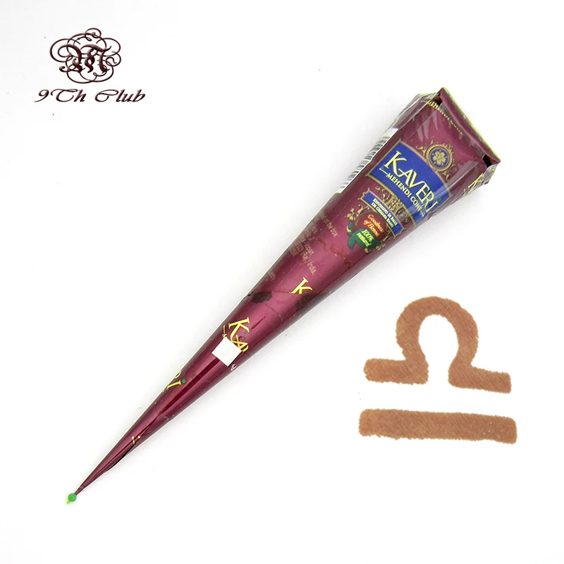 3 шт. коричневая черная индийская паста для татуировки хной + трафареты