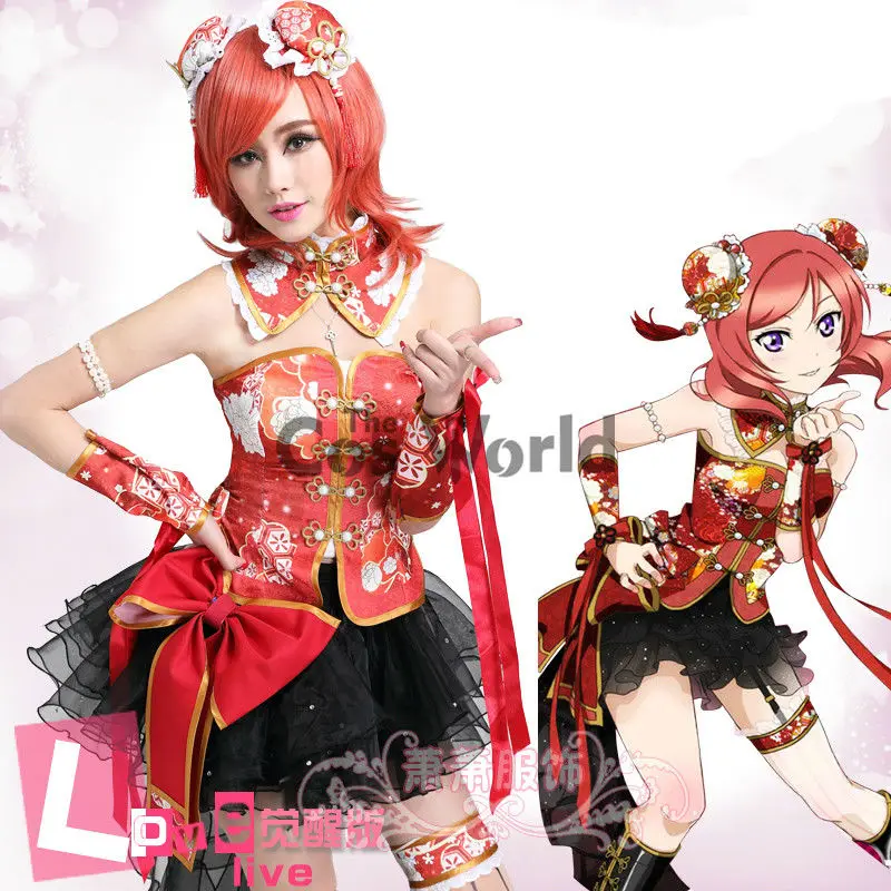 Женский костюм Ципао Love Live из Китая наряд Nishikino Maki для косплея по индивидуальному